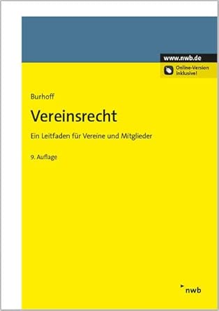 Vereinsrecht: Ein Leitfaden für Vereine und Mitglieder. cover image