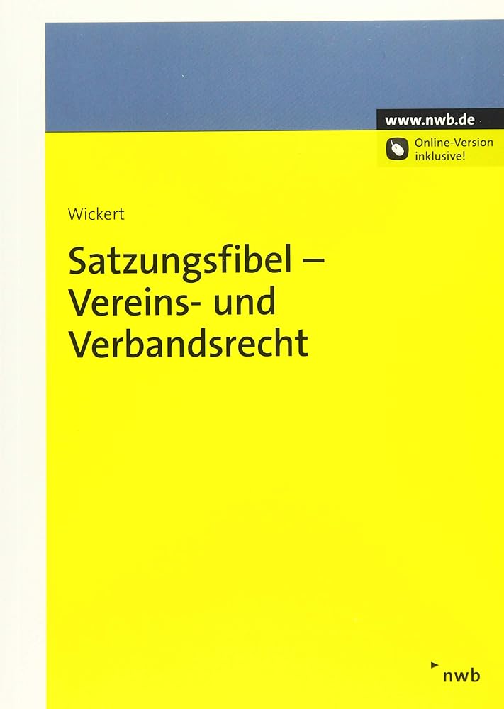 Satzungsfibel - Vereins- und Verbandsrecht cover image