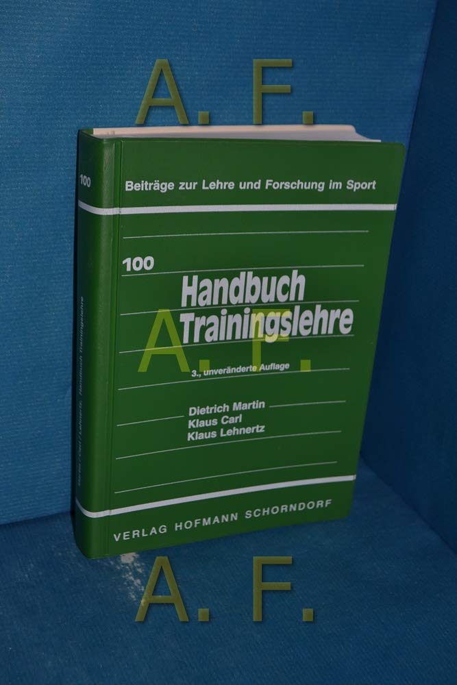 Handbuch Trainingslehre (Beiträge zur Lehre und Forschung im Sport) cover image