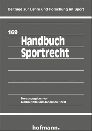Handbuch Sportrecht (Beiträge zur Lehre und Forschung im Sport) cover image