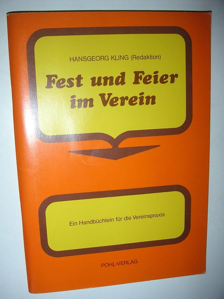 Fest und Feier im Verein: Ein Handbüchlein für die Vereinspraxis cover image