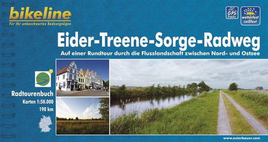 Bikeline Eider-Treene-Sorge-Radweg 1 : 50 000. GPS-Track Download. wetterfest und reißfest cover image