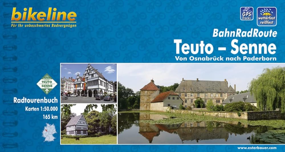 Bikeline BahnRadRoute Teuto-Senne 1 : 50 000, wetterfest/reißfest cover image