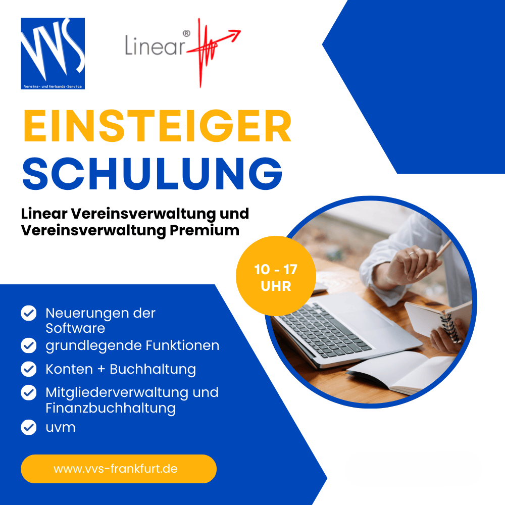 Online-Schulung: Linear Vereinsverwaltung (Premium): Schulung für Einsteiger und leicht Fortgeschrittene