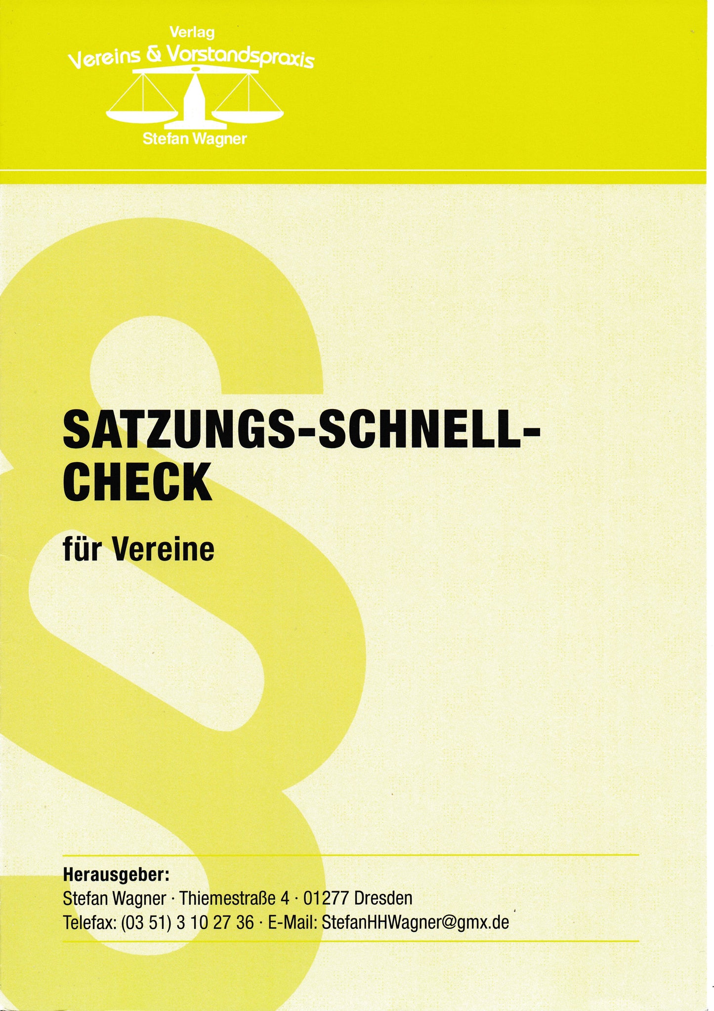 Satzungs-Schnell-Check