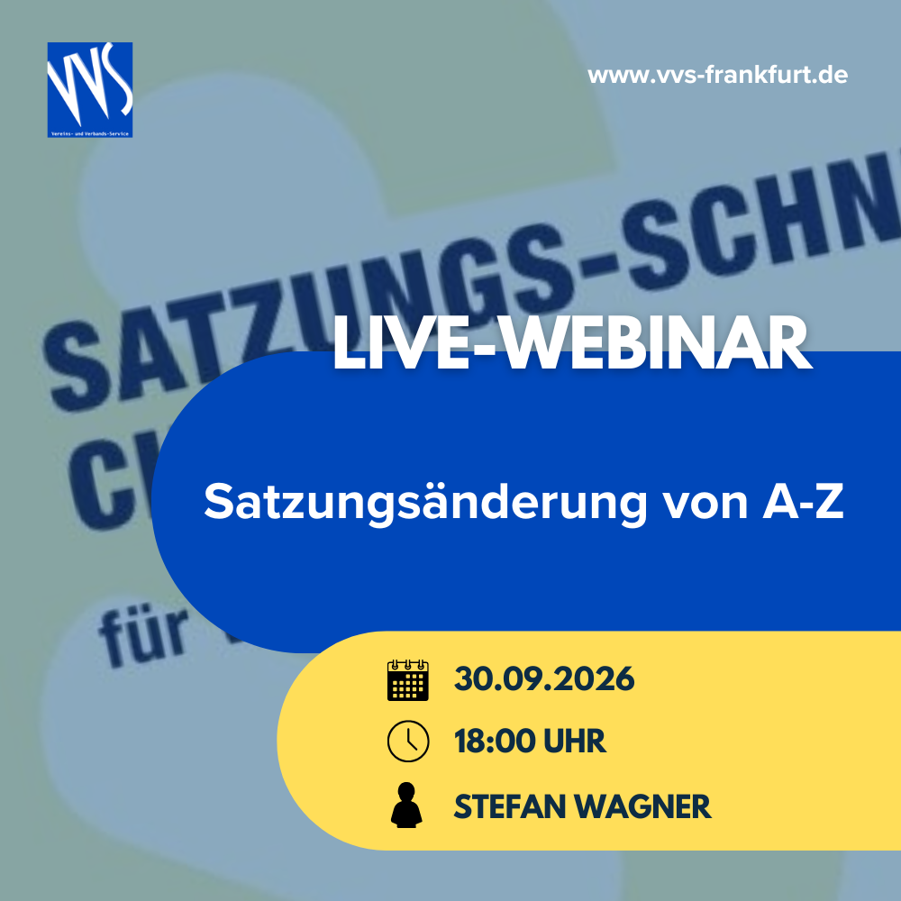 Die Satzungsänderung von A-Z