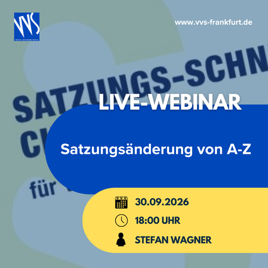 Die Satzungsänderung von A-Z