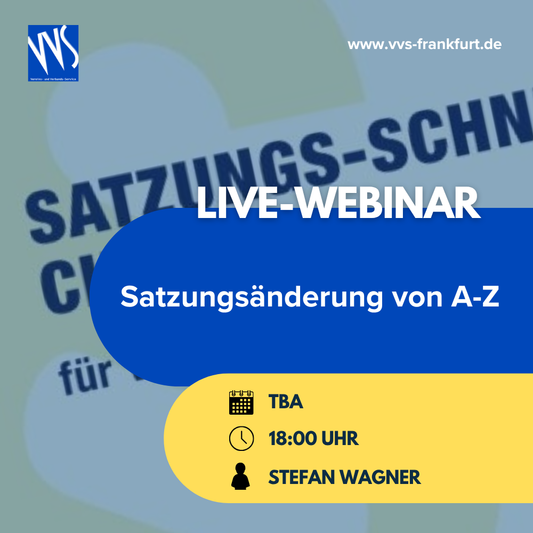 Die Satzungsänderung von A-Z