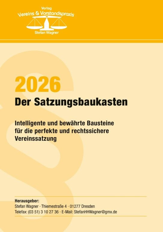 Der Satzungsbaukasten 2026